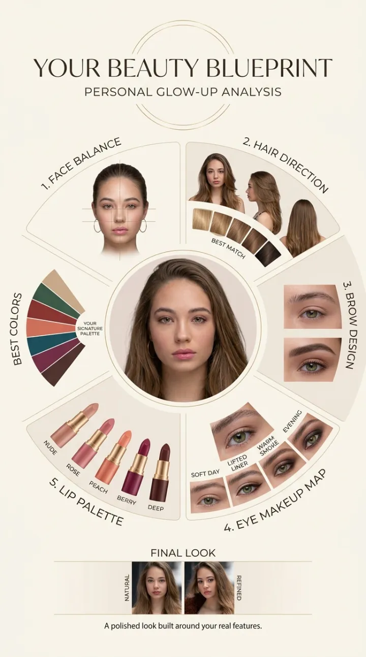 Radial Beauty Blueprint style