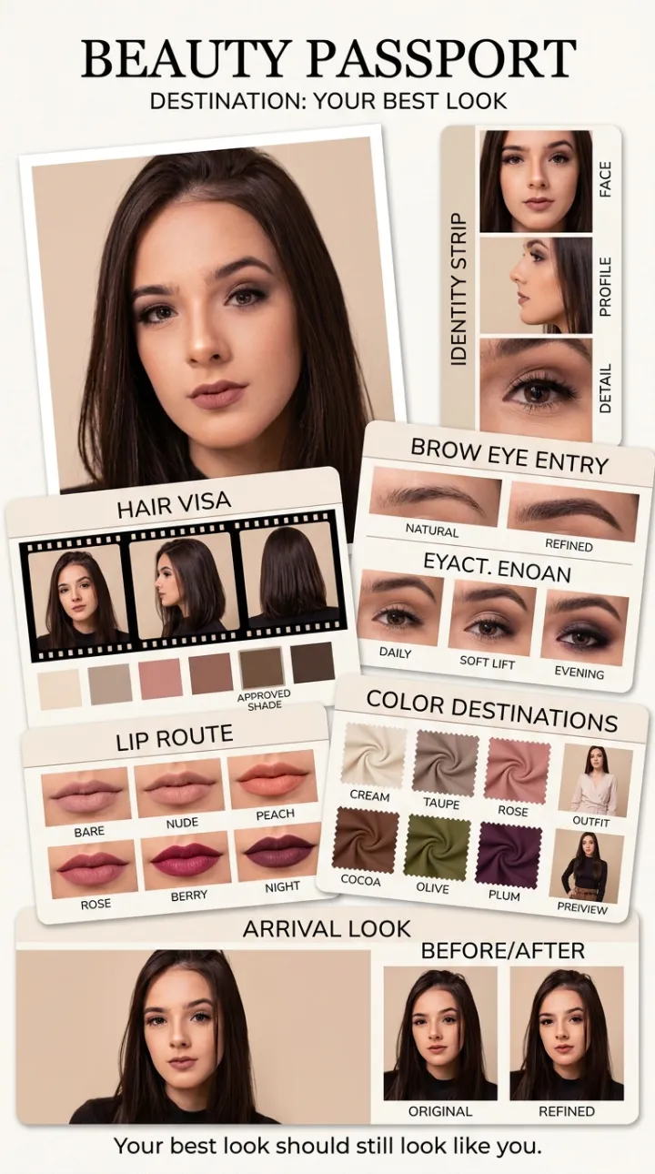Glow Up Analysis luxury beauty passport card example